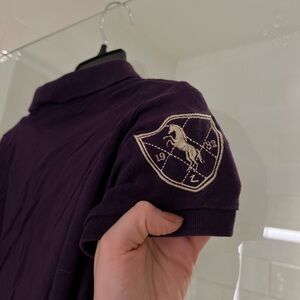 Equestrian Polo Shirt with Embroidered Logo